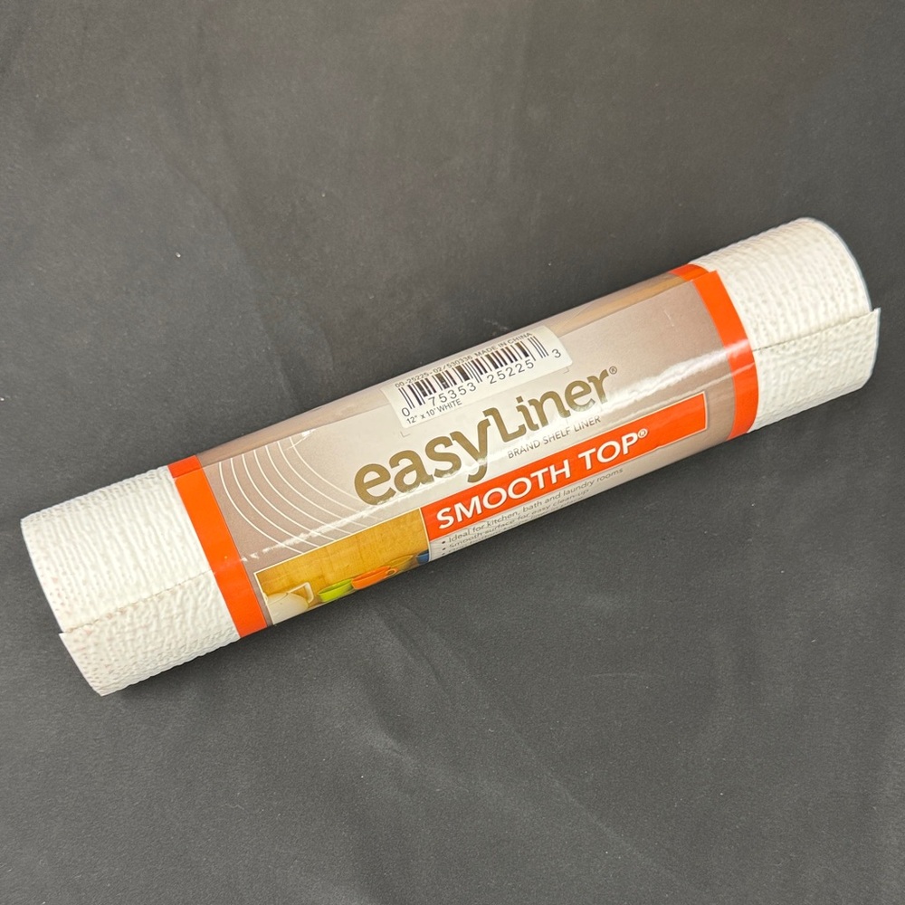 Duck Brand EasyLiner Smooth Top Shelf Liner 12 inch x 10 feet ideal for kitchen